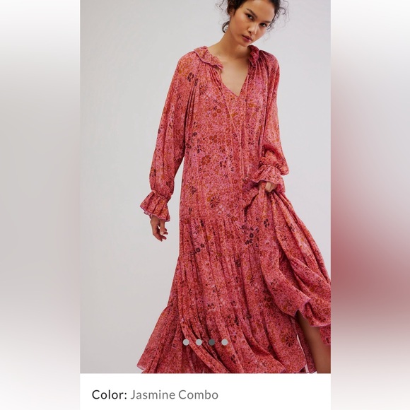 NWOT Free People feeling groovy Maxi dress - Picture 2 of 13